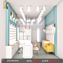 Thiết kế nội thất tiệm nail - Thu Thảo